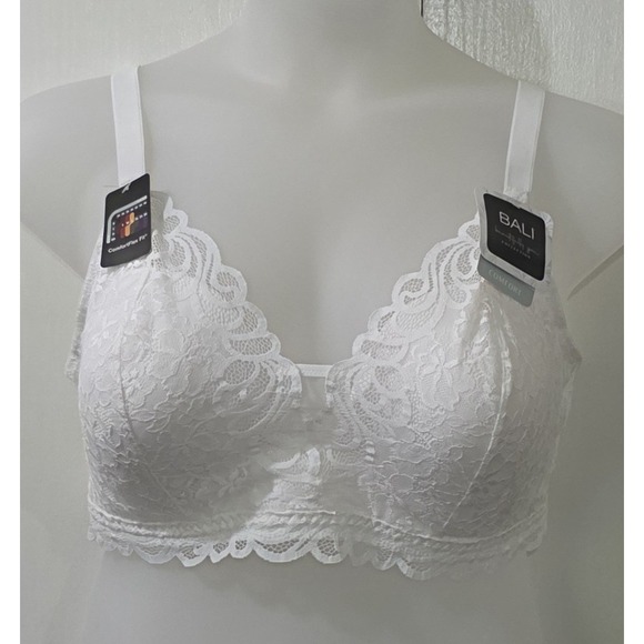Bali Other - NWT Bali Beautifully YOU XXL Lace Comfort White Wire Free Bra